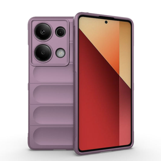 For Xiaomi Redmi Note 13 Pro 4G Global Magic Shield TPU + Flannel Phone Case(Purple) - Note 13 Pro Cases by buy2fix | Online Shopping UK | buy2fix
