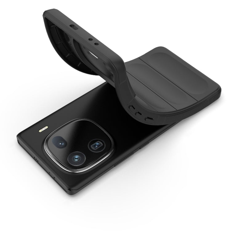 For vivo iQOO 12 Pro 5G Magic Shield TPU + Flannel Phone Case(Grey) - iQOO 12 Pro Cases by buy2fix | Online Shopping UK | buy2fix