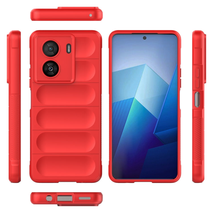 For vivo iQOO Z7x Magic Shield TPU + Flannel Phone Case(Light Blue) - vivo Cases by buy2fix | Online Shopping UK | buy2fix
