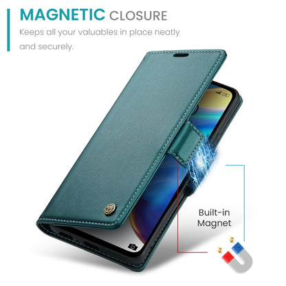 For Xiaomi Mi 10T 5G／10T Pro 5G CaseMe 023 Butterfly Buckle Litchi Texture RFID Anti-theft Leather Phone Case(Pearly Blue) - Xiaomi Cases by CaseMe | Online Shopping UK | buy2fix