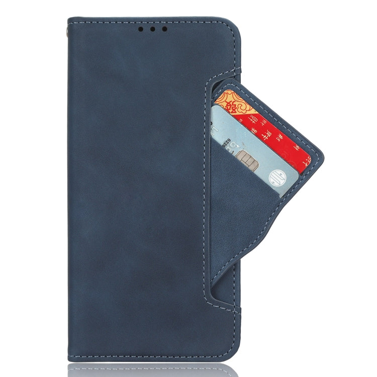 For Motorola Moto G Stylus 4G 2023 Skin Feel Calf Texture Card Slots Leather Phone Case(Blue) - Motorola Cases by buy2fix | Online Shopping UK | buy2fix