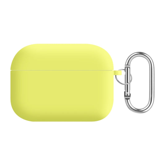 For AirPods Pro PC Lining Silicone Bluetooth Earphone Protective Case(Shiny Yellow) - For AirPods Pro by buy2fix | Online Shopping UK | buy2fix