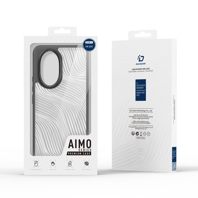 For Honor 200 DUX DUCIS Aimo Series TPU + PC Frosted Feel Phone Case(Black) - Honor Cases by DUX DUCIS | Online Shopping UK | buy2fix