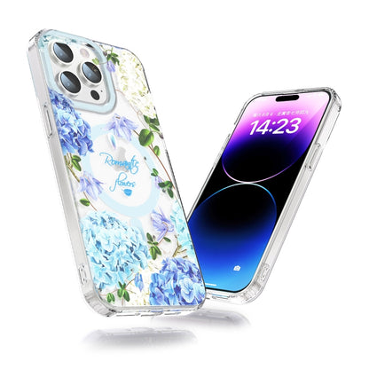 For iPhone 15 Pro MagSafe Magnetic TPU Phone Case(Small Floral) - iPhone 15 Pro Cases by buy2fix | Online Shopping UK | buy2fix