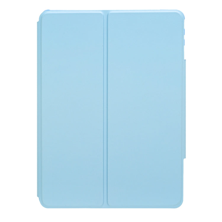 For iPad 10th Gen 10.9 2022 F10BS 360 Rotation Acrylic Transparent Bluetooth Keyboard Leather Case With Backlight(Blue) - Universal by buy2fix | Online Shopping UK | buy2fix