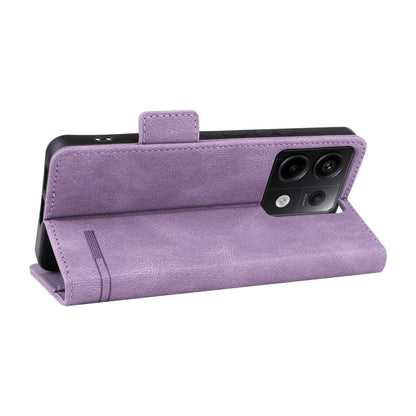 For Xiaomi Redmi Note 13 Pro 5G Magnetic Clasp Leather Phone Case(Purple) - Note 13 Pro Cases by buy2fix | Online Shopping UK | buy2fix