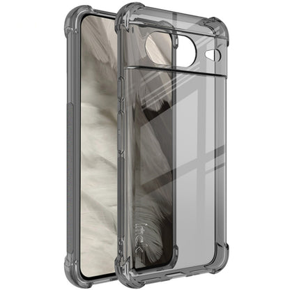 For Google Pixel 8 imak Shockproof Airbag TPU Phone Case(Transparent Black) - Google Cases by imak | Online Shopping UK | buy2fix