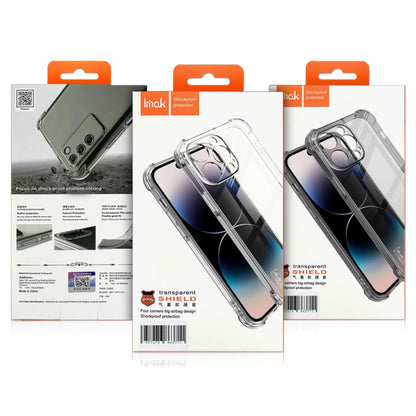 For Xiaomi 14 Pro 5G imak Shockproof Airbag TPU Phone Case(Transparent Black) - 14 Pro Cases by imak | Online Shopping UK | buy2fix