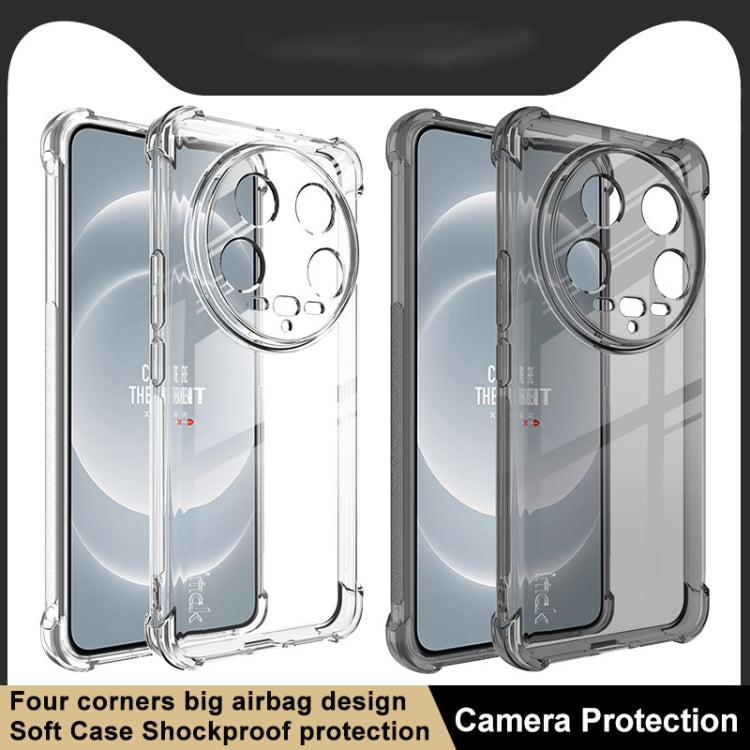 For Xiaomi 14 Ultra 5G imak Shockproof Airbag TPU Phone Case(Transparent) - 14 Ultra Cases by imak | Online Shopping UK | buy2fix