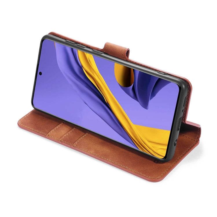 For Samsung Galaxy A41 (EU Version) DG.MING Retro Oil Side Horizontal Flip Case with Holder & Card Slots & Wallet(Brown) - Galaxy Phone Cases by DG.MING | Online Shopping UK | buy2fix