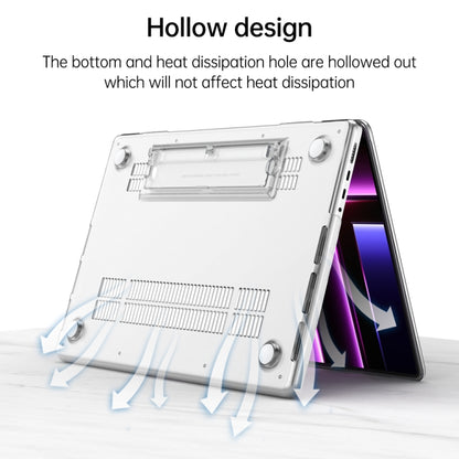 For Macbook Pro 16.2 2023 A2991/A2780 Frosted Translucent Laptop Protective Case(Purple) - MacBook Pro Cases by buy2fix | Online Shopping UK | buy2fix