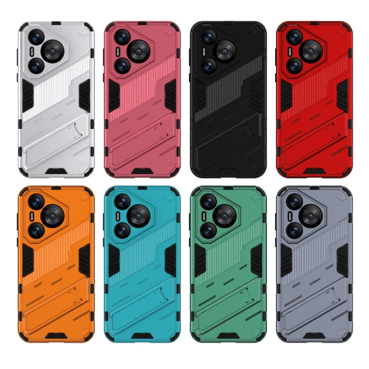 For Huawei Pura 70 Punk Armor 2 in 1 PC + TPU Phone Case with Holder(Orange) - Huawei Cases by buy2fix | Online Shopping UK | buy2fix