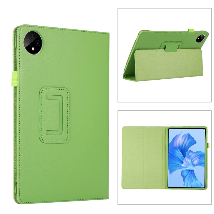 For Huawei MatePad Pro 11 2024 Litchi Texture Leather Tablet Case with Holder(Green) - Huawei by buy2fix | Online Shopping UK | buy2fix