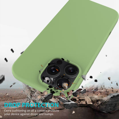 For iPhone 16 Pro Max Solid Color Silicone Phone Case(Mint Green) - More iPhone Cases by buy2fix | Online Shopping UK | buy2fix