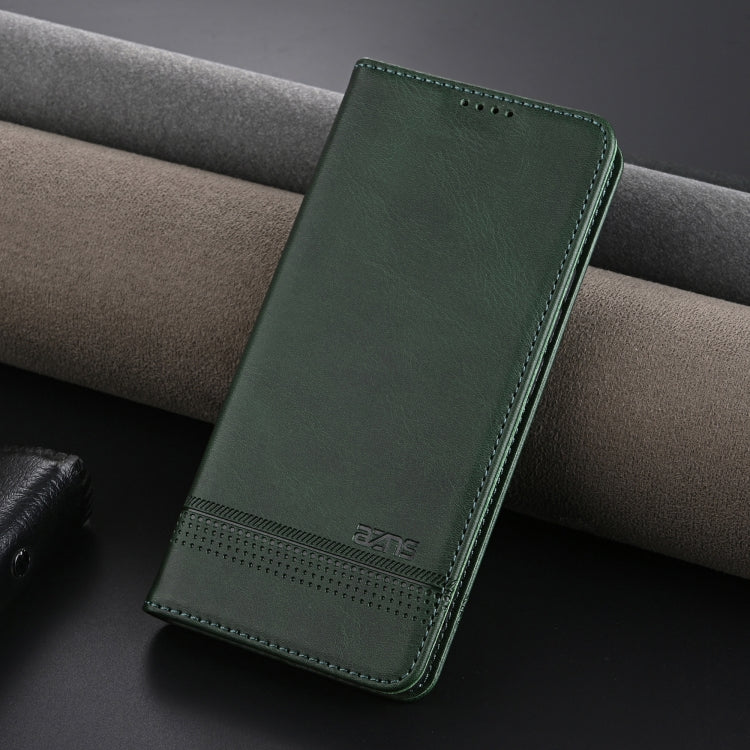 For Xiaomi Redmi K70/K70 Pro AZNS Magnetic Calf Texture Flip Leather Phone Case(Dark Green) - K70 Pro Cases by AZNS | Online Shopping UK | buy2fix