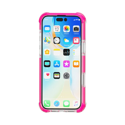 For iPhone 16 Four-corner Shockproof TPU + Acrylic Phone Case(Pink) - iPhone 16 Cases by buy2fix | Online Shopping UK | buy2fix