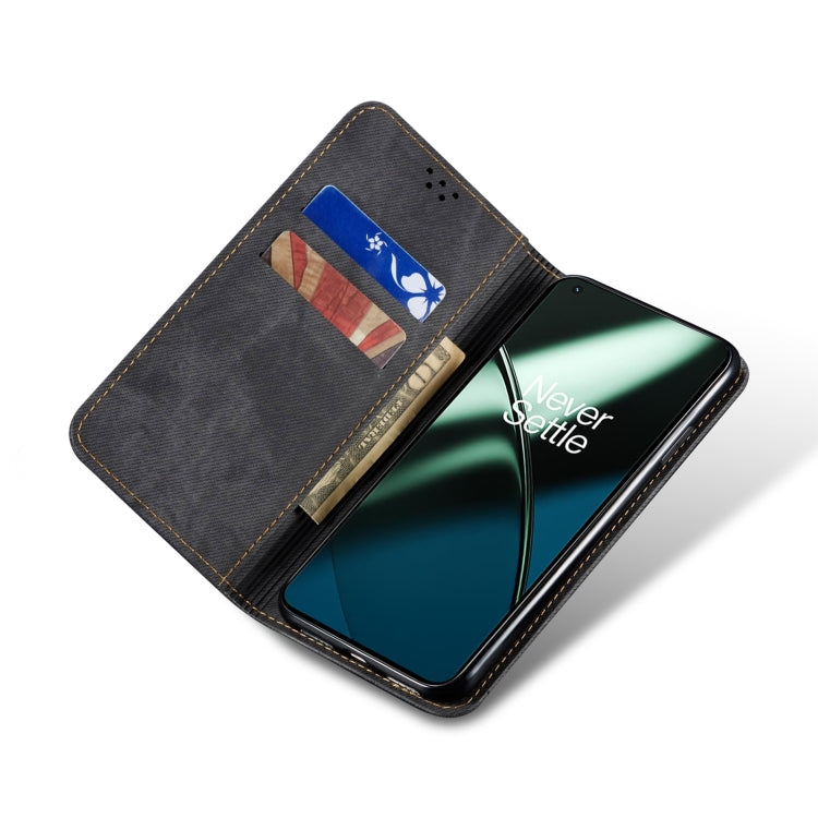 For Xiaomi 13 Lite / Civi 2 Denim Texture Flip Leather Phone Case(Black) - 13 Lite Cases by buy2fix | Online Shopping UK | buy2fix