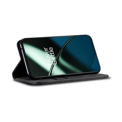 For Xiaomi 13 Lite / Civi 2 Denim Texture Flip Leather Phone Case(Black) - 13 Lite Cases by buy2fix | Online Shopping UK | buy2fix