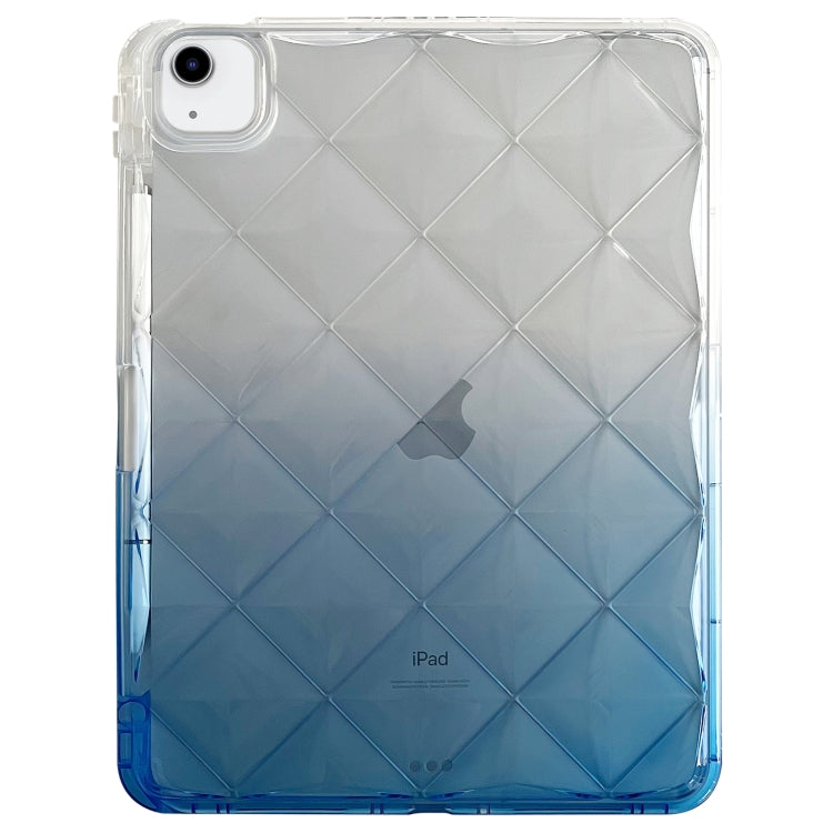 For iPad Air 11 2024 / iPad Pro 11 Gradient Diamond Plaid TPU Tablet Case(Gradient Blue) - iPad Pro 11 (2022/2021) Cases by buy2fix | Online Shopping UK | buy2fix