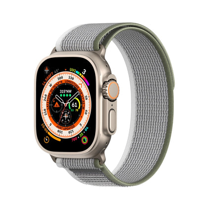 For Apple Watch 38mm DUX DUCIS YJ Series Nylon Watch Band(Green Grey) - Watch Bands by DUX DUCIS | Online Shopping UK | buy2fix