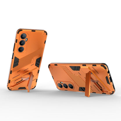 For Realme C65 4G Global Punk Armor 2 in 1 PC + TPU Phone Case with Holder(Orange) - Realme Cases by buy2fix | Online Shopping UK | buy2fix