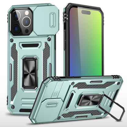 For iPhone 16 Pro Max Armor PC + TPU Camera Shield Phone Case(Alpine Green) - iPhone 16 Pro Max Cases by buy2fix | Online Shopping UK | buy2fix