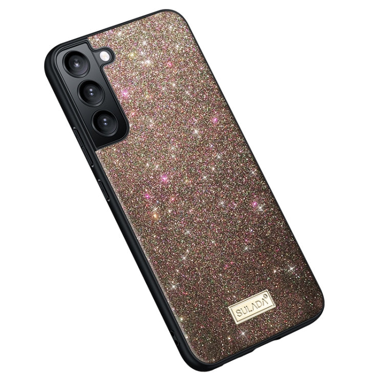 For Samsung Galaxy S24+ 5G SULADA Glittery TPU + Handmade Leather Phone Case(Colorful) - Galaxy S24+ 5G Cases by SULADA | Online Shopping UK | buy2fix