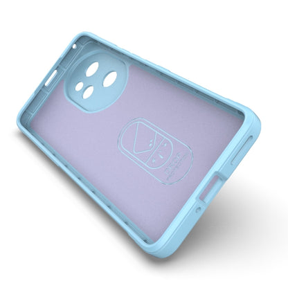 For Honor 100 Pro 5G Magic Shield TPU + Flannel Phone Case(Light Blue) - Honor Cases by buy2fix | Online Shopping UK | buy2fix