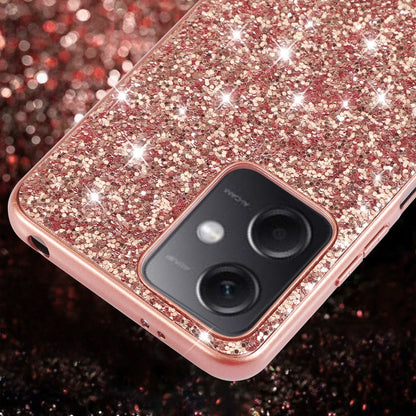 For Xiaomi Redmi Note 12 4G/5G Global Glitter Powder Shockproof TPU Phone Case(Silver) - Xiaomi Cases by buy2fix | Online Shopping UK | buy2fix