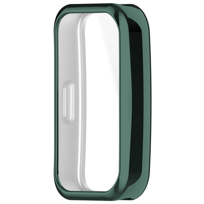 For Huawei Band 8 Full Coverage TPU Electroplating Watch Protective Case(Green) - Watch Cases by buy2fix | Online Shopping UK | buy2fix