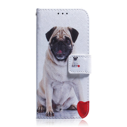 For Samsung Galaxy S24 5G Coloured Drawing Flip Leather Phone Case(Pug) - Galaxy S24 5G Cases by buy2fix | Online Shopping UK | buy2fix