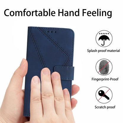 For Samsung Galaxy Xcover 7 5G Stitching Embossed Leather Phone Case(Blue) - Galaxy Phone Cases by buy2fix | Online Shopping UK | buy2fix