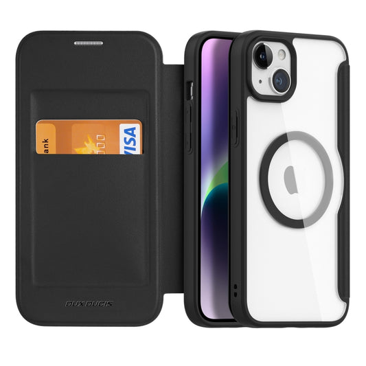 For iPhone 15 Plus DUX DUCIS Skin X Pro Series Magsafe PC + TPU Phone Leather Case(Black) - iPhone 15 Plus Cases by DUX DUCIS | Online Shopping UK | buy2fix