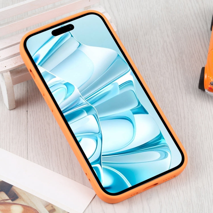 For iPhone 16 Liquid Silicone Magsafe Phone Case(Orange) - iPhone 16 Cases by buy2fix | Online Shopping UK | buy2fix