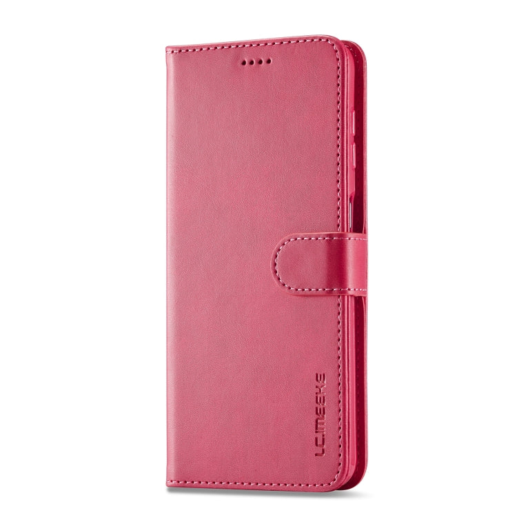 For Samsung Galaxy A55 5G LC.IMEEKE Calf Texture Leather Phone Case(Red) - Galaxy Phone Cases by LC.IMEEKE | Online Shopping UK | buy2fix