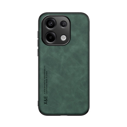 For Xiaomi Redmi Note 13 Pro 4G Skin Feel Magnetic Leather Back Phone Case(Green) - Note 13 Pro Cases by buy2fix | Online Shopping UK | buy2fix