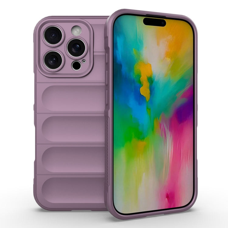 For iPhone 16 Pro Magic Shield TPU + Flannel Phone Case(Purple) - iPhone 16 Pro Cases by buy2fix | Online Shopping UK | buy2fix