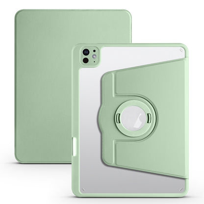 For iPad Pro 11 2024 Acrylic 360 Rotation Detachable Leather Tablet Case(Green) - iPad Pro 11 2024 Cases by buy2fix | Online Shopping UK | buy2fix