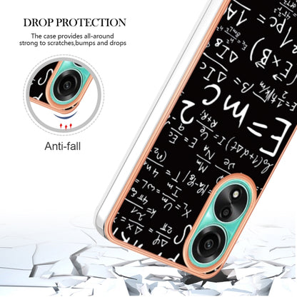 For OPPO A78 4G Electroplating Marble Dual-side IMD Phone Case(Equation) - OPPO Cases by buy2fix | Online Shopping UK | buy2fix
