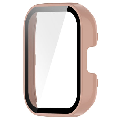 For Redmi Watch 3 Lite / Redmi Watch 3 Active PC + Tempered Film Integrated Watch Protective Case(Pink) - Watch Cases by buy2fix | Online Shopping UK | buy2fix