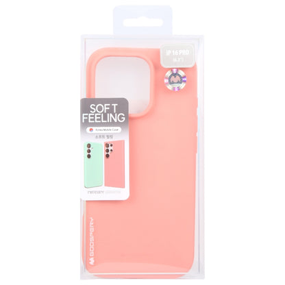 For iPhone 16 Pro Max GOOSPERY SOFT FEELING Liquid TPU Soft Phone Case(Pink) - iPhone 16 Pro Max Cases by GOOSPERY | Online Shopping UK | buy2fix