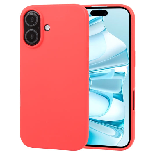 For iPhone 16 GOOSPERY SOFT FEELING Liquid TPU Soft Phone Case(Red) - iPhone 16 Cases by GOOSPERY | Online Shopping UK | buy2fix