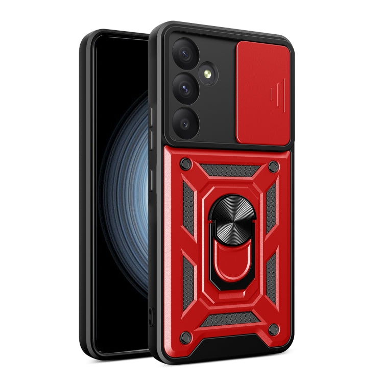 For Samsung Galaxy A35 5G Sliding Camera Cover Design TPU+PC Phone Case(Red) - Galaxy Phone Cases by buy2fix | Online Shopping UK | buy2fix