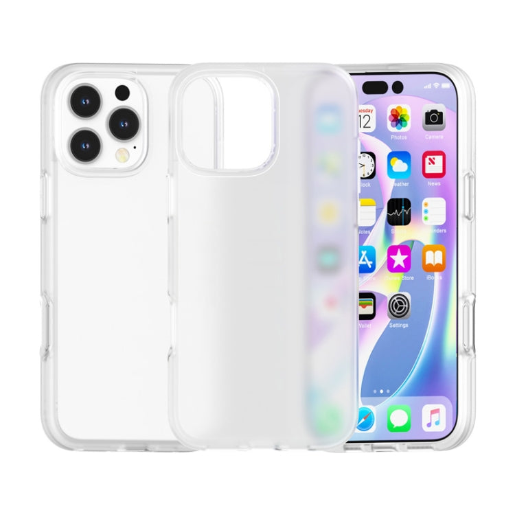 For iPhone 16 Pro Max Rubber Oil Surface Solid Color Phone Case(White) - iPhone 16 Pro Max Cases by buy2fix | Online Shopping UK | buy2fix