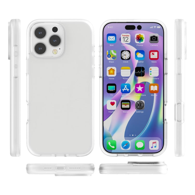 For iPhone 16 Pro Max Rubber Oil Surface Solid Color Phone Case(White) - iPhone 16 Pro Max Cases by buy2fix | Online Shopping UK | buy2fix