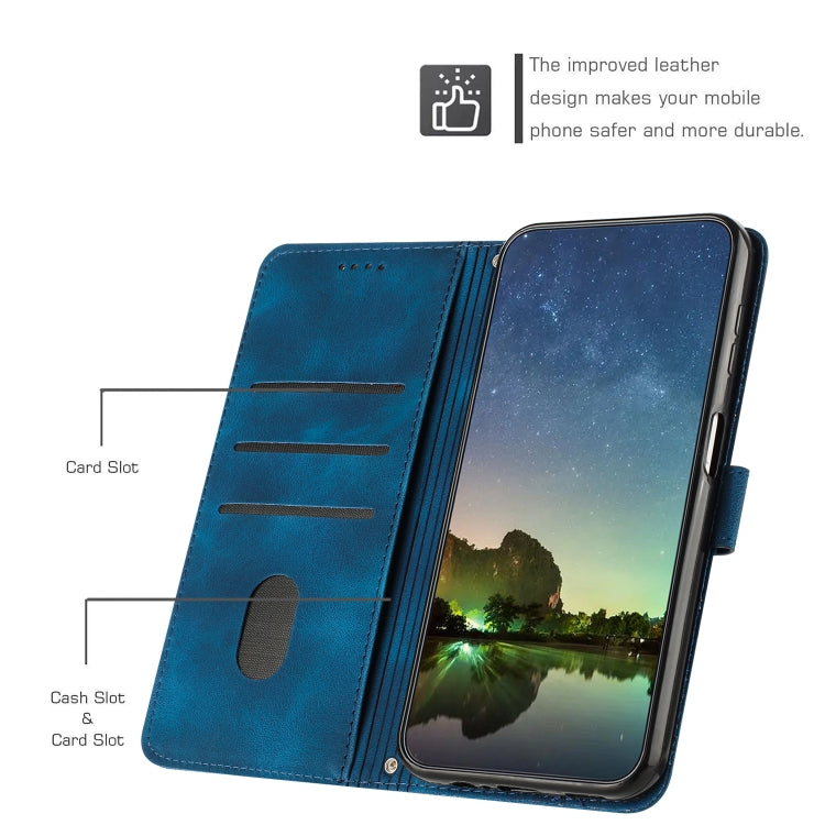 For Xiaomi Redmi A3 Dream Triangle Leather Phone Case with Lanyard(Blue) - Xiaomi Cases by buy2fix | Online Shopping UK | buy2fix