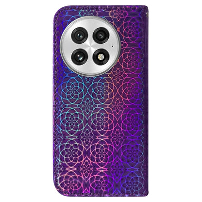 For OnePlus 13 Colorful Magnetic Buckle Leather Phone Case(Purple) - OnePlus Cases by buy2fix | Online Shopping UK | buy2fix