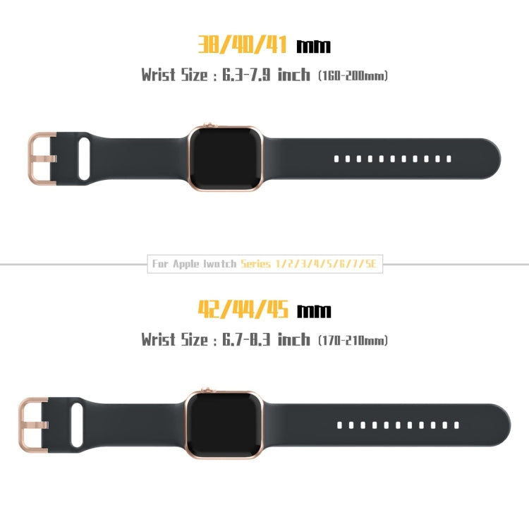 For Apple Watch SE 44mm Pin Buckle Silicone Watch Band(Dark Grey) - Watch Bands by buy2fix | Online Shopping UK | buy2fix