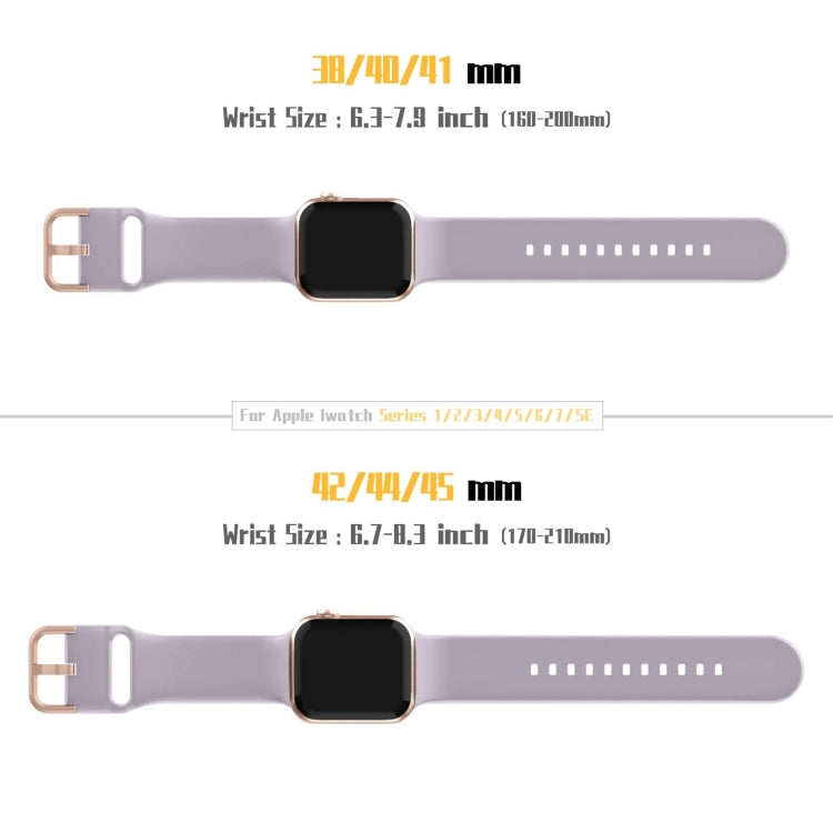 For Apple Watch SE 2023 44mm Pin Buckle Silicone Watch Band(Baby Purple) - Watch Bands by buy2fix | Online Shopping UK | buy2fix