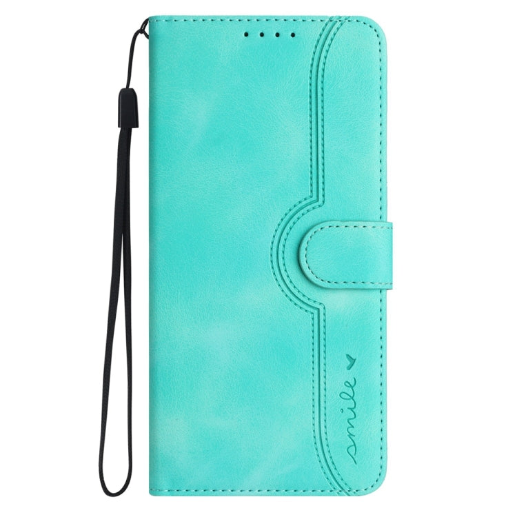 For Motorola Moto G Power 5G 2024 Heart Pattern Skin Feel Leather Phone Case(Light Blue) - Motorola Cases by buy2fix | Online Shopping UK | buy2fix